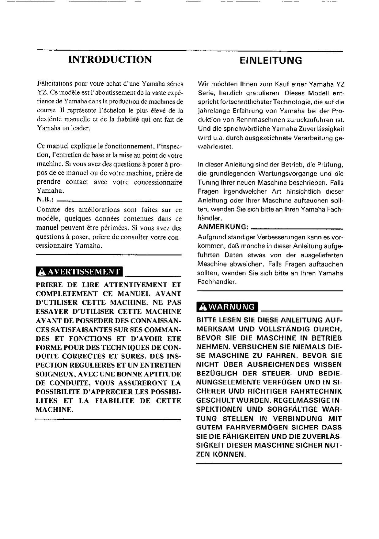 File:1996 Yamaha YZ80 Manual.pdf - CycleChaos