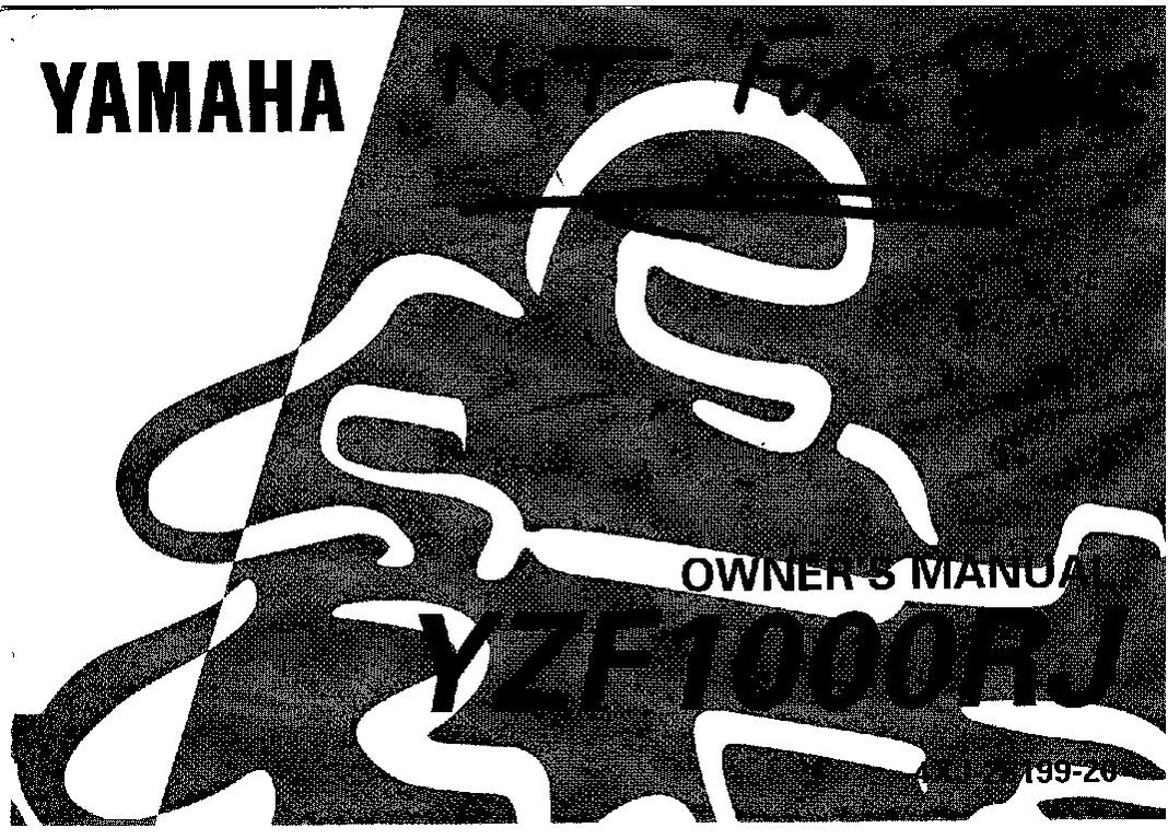 File:1997 Yamaha YZF1000R J Owners Manual.pdf