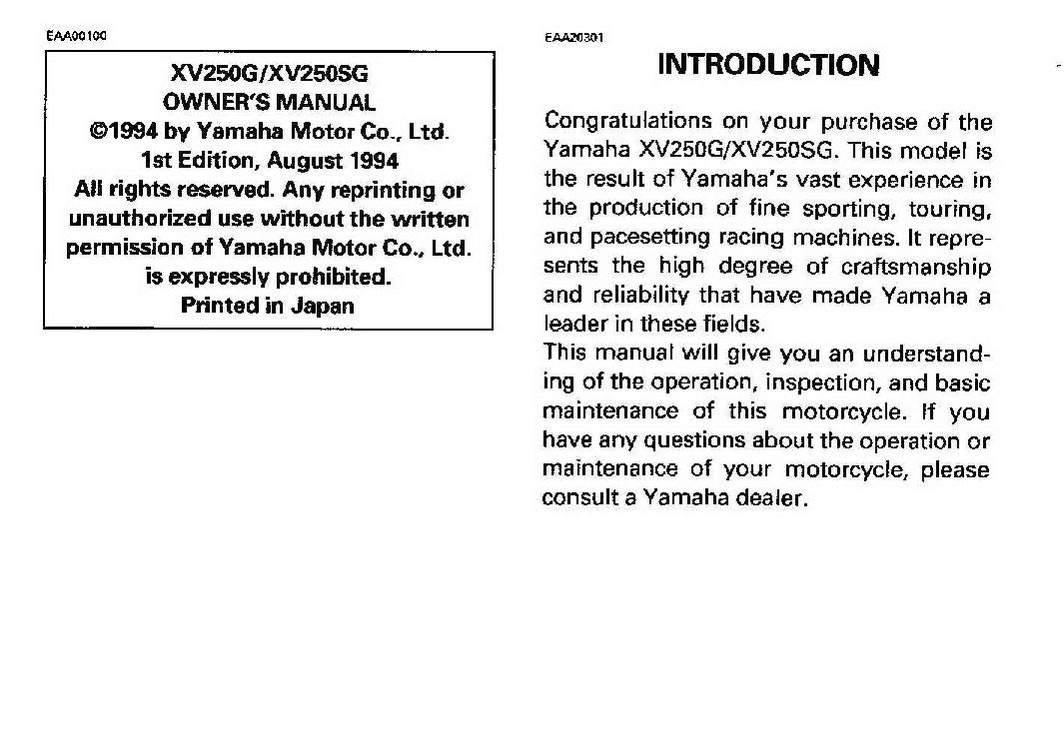 File:1995 Yamaha XV250 Owners Manual.pdf
