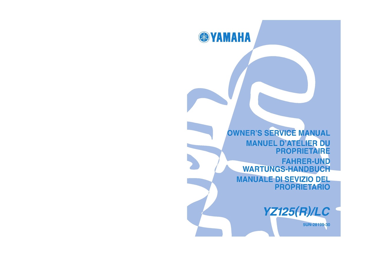 File:2003 Yamaha YZ125 (R) LC Owners Service Manual.pdf