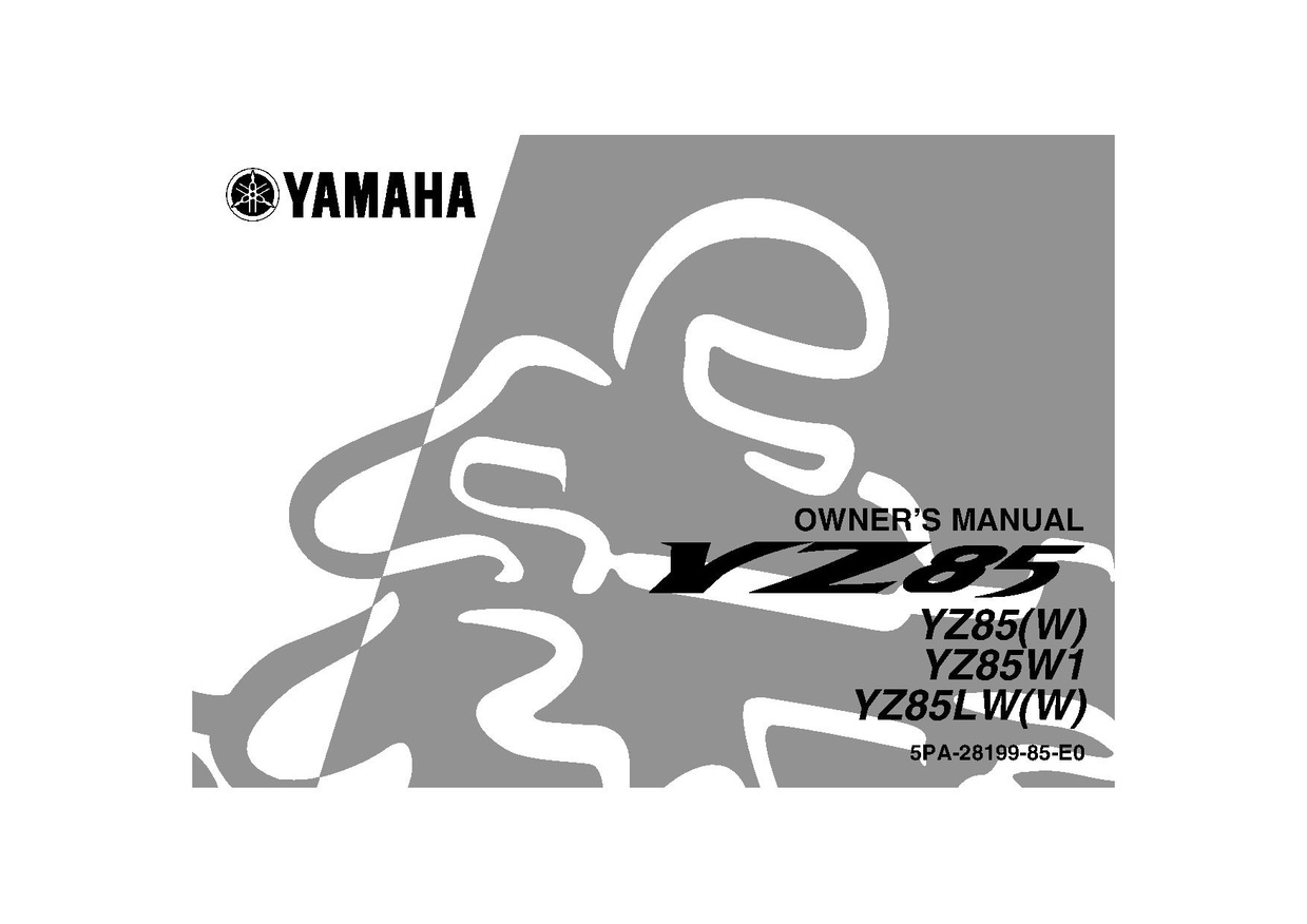 File:2007 Yamaha YZ85 Owners Service Manual.pdf