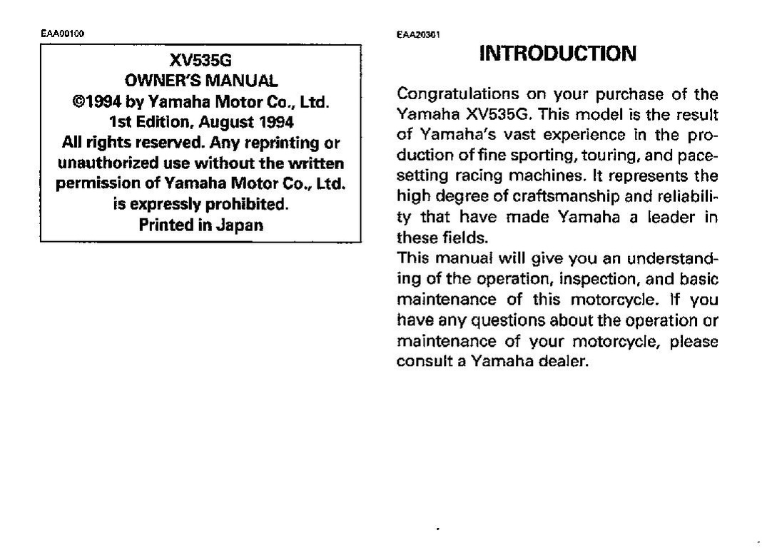 File:1995 Yamaha XV535 G Owners Manual.pdf