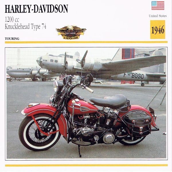 1936 - 1941 Harley Davidson FL 1200 Type 74 Knucklehead