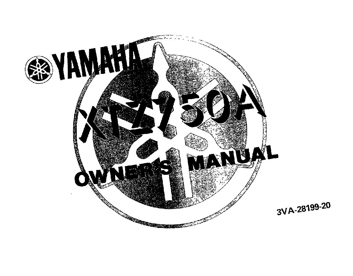 File:1990 Yamaha XTZ750 A Owners Manual.pdf - CycleChaos