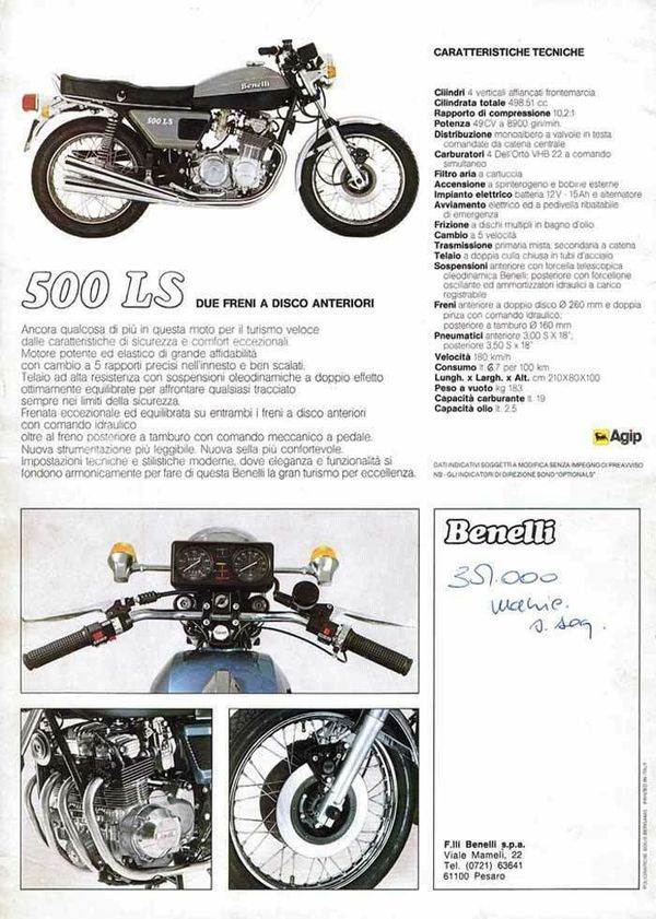 1977 - 1981 Benelli 500 LS