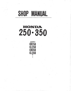Honda CB250 CL350 SL350 CB350 Factory Service Manual.pdf