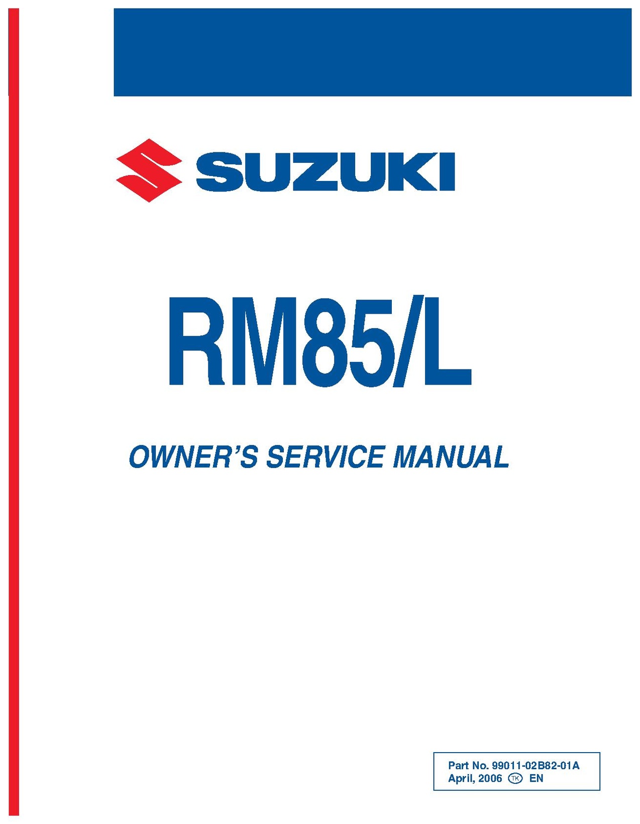 File:Suzuki RM85 K7 Owners Service Manual.pdf