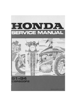 Honda CBR600F2 1991-1994 Service Manual.pdf