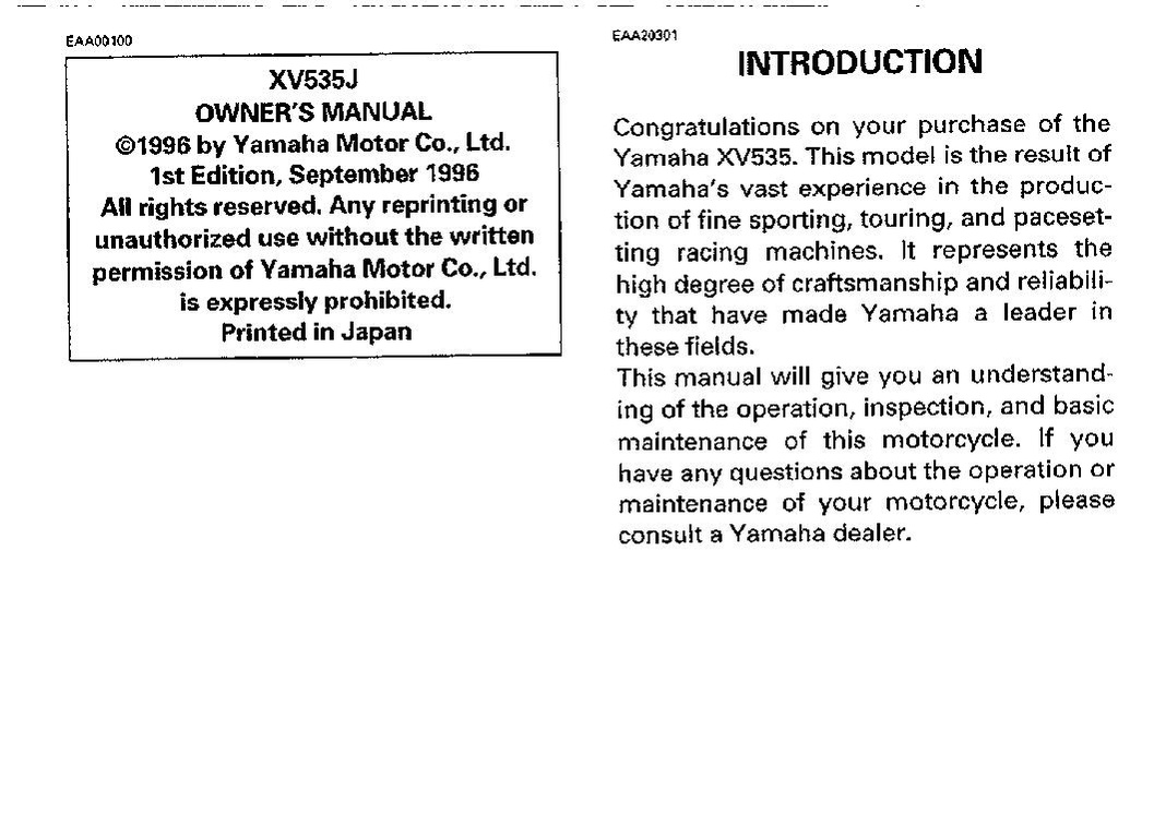 File:1997 Yamaha XV535 J Owners Manual.pdf