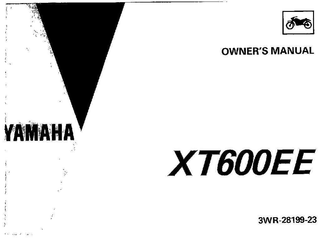 File:1993 Yamaha XT600E E Owners Manual.pdf