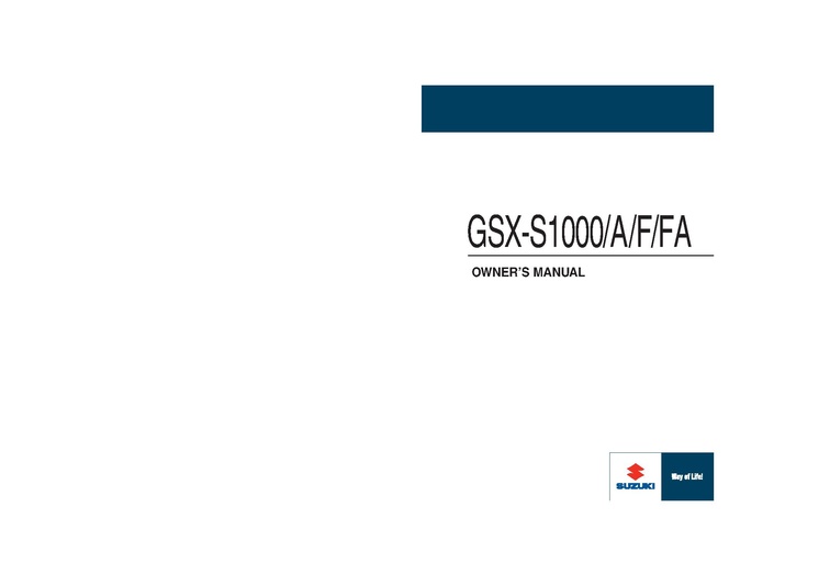 File:Suzuki GSX-S1000 2016 Owners Manual.pdf
