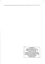 File:2000 Yamaha YZ250 M LC Owners Service Manual.pdf - CycleChaos