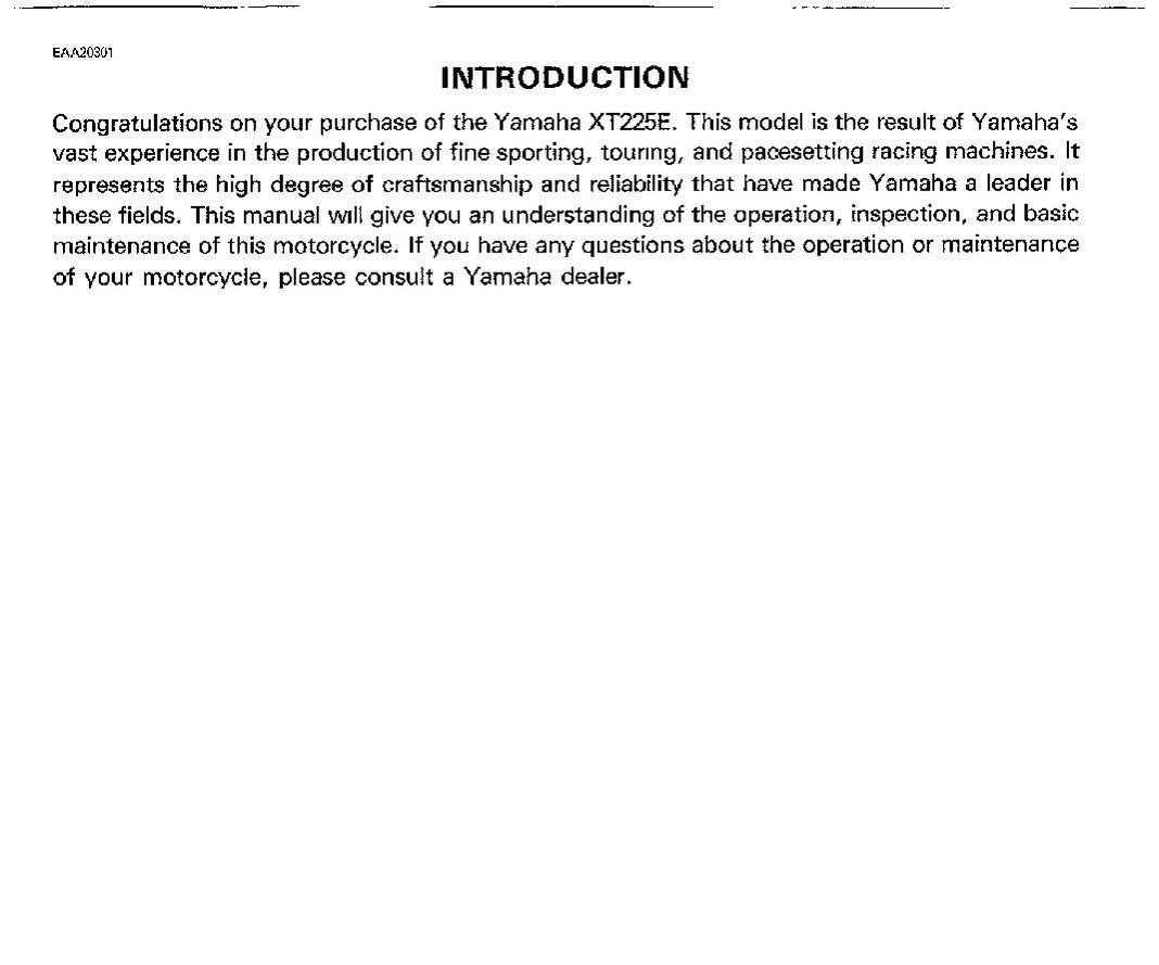 File:1993 Yamaha XT225 E Owners Manual.pdf