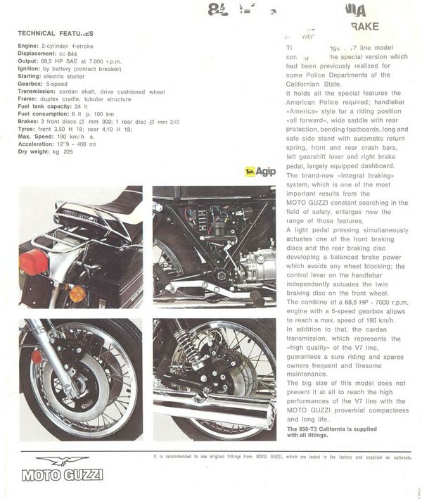 Moto Guzzi 850T3 California