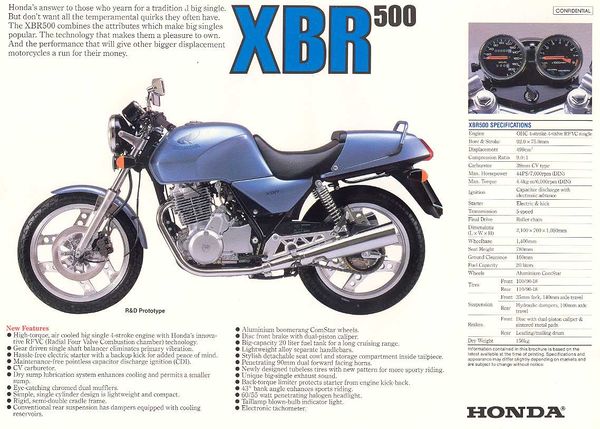 XBR500 brochure