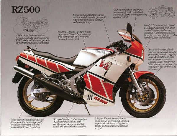 Yamaha RZ500 /RZV 500 YPVS