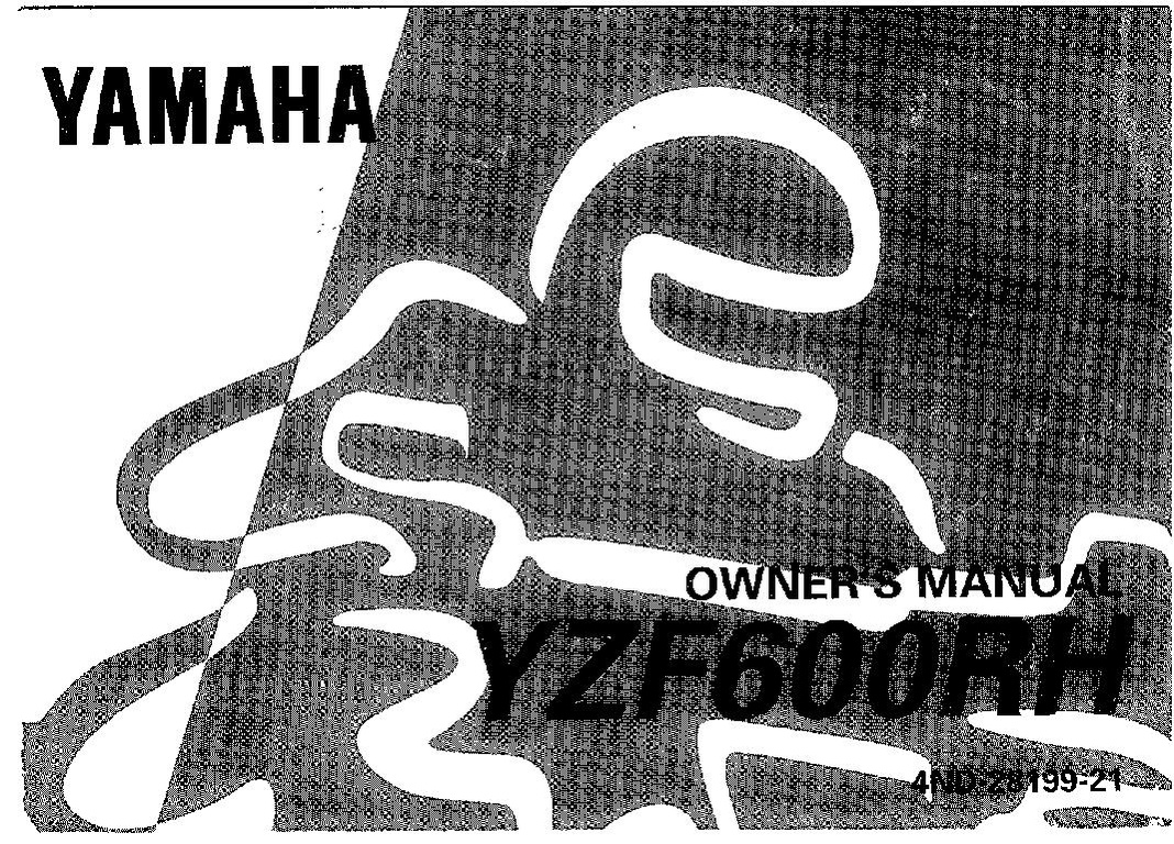 File:1996 Yamaha YZF600R H Owners Manual.pdf - CycleChaos