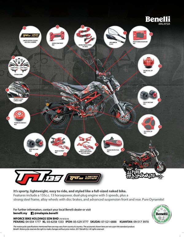 Benelli TNT135 Limited Edition
