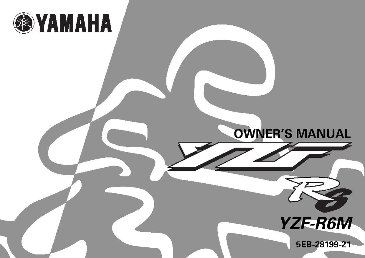 File:2000 Yamaha YZF-R6 M Owners Manual.pdf - CycleChaos