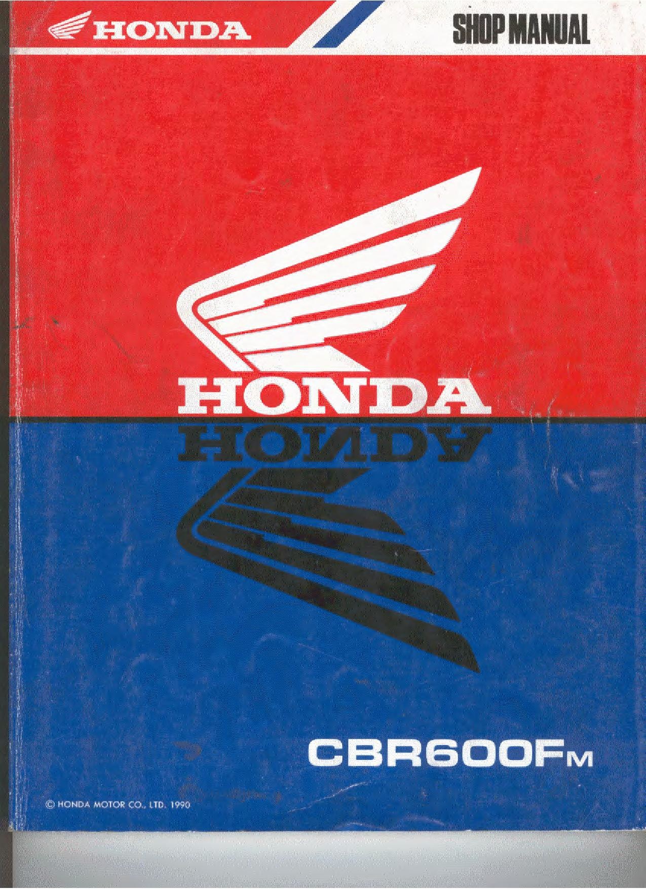 File:Honda CBR600Fm 1989-1990 Service Manual.pdf
