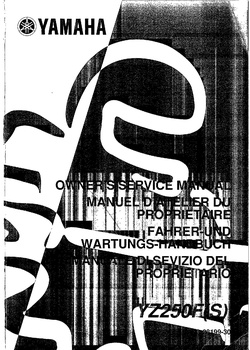 2004 Yamaha YZ250F S Owners Service Manual.pdf