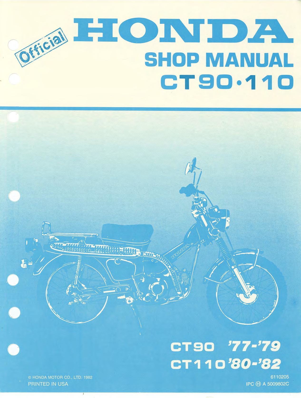 File:Honda CT90 CT110 Service Manual.pdf - CycleChaos