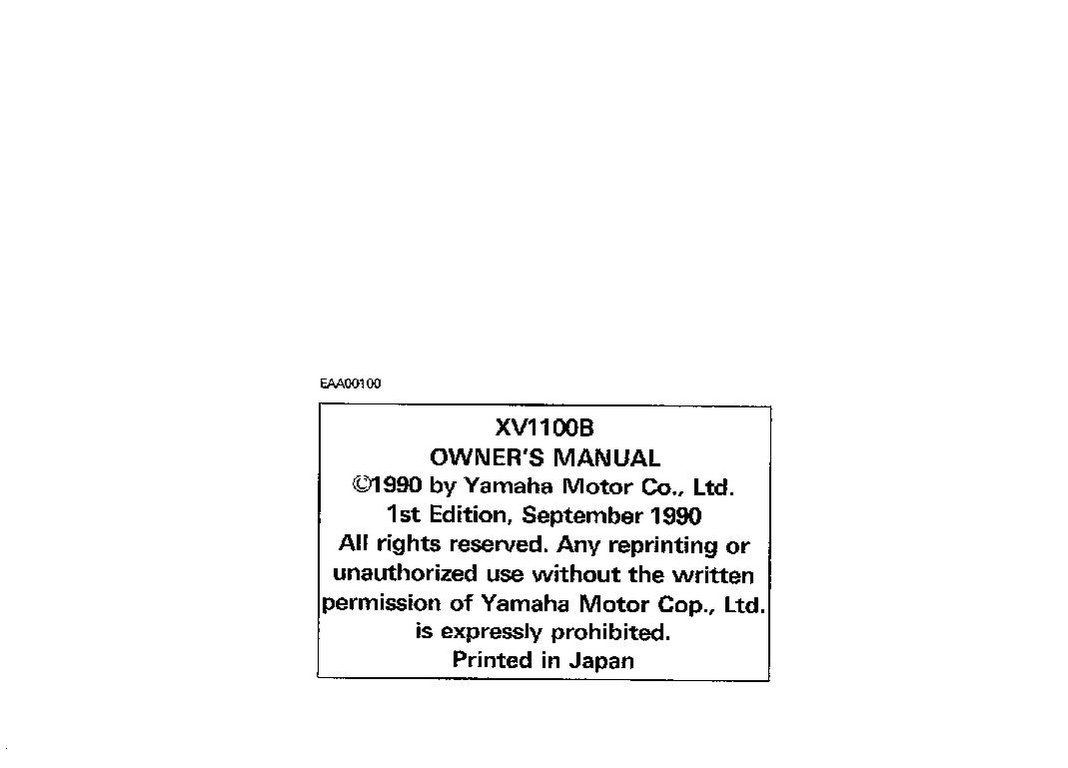 File:1991 Yamaha XV1100 B Owners Manual.pdf