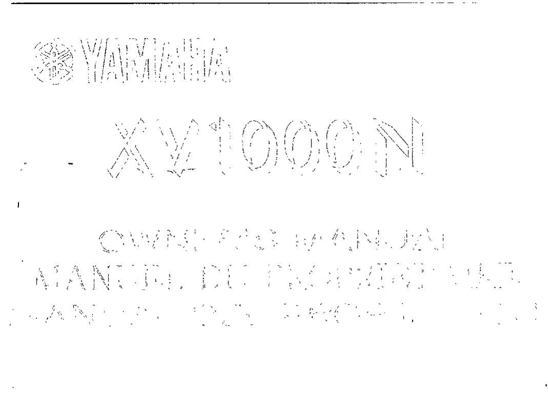 File:1985 Yamaha XV1000 N Owners Manual.pdf