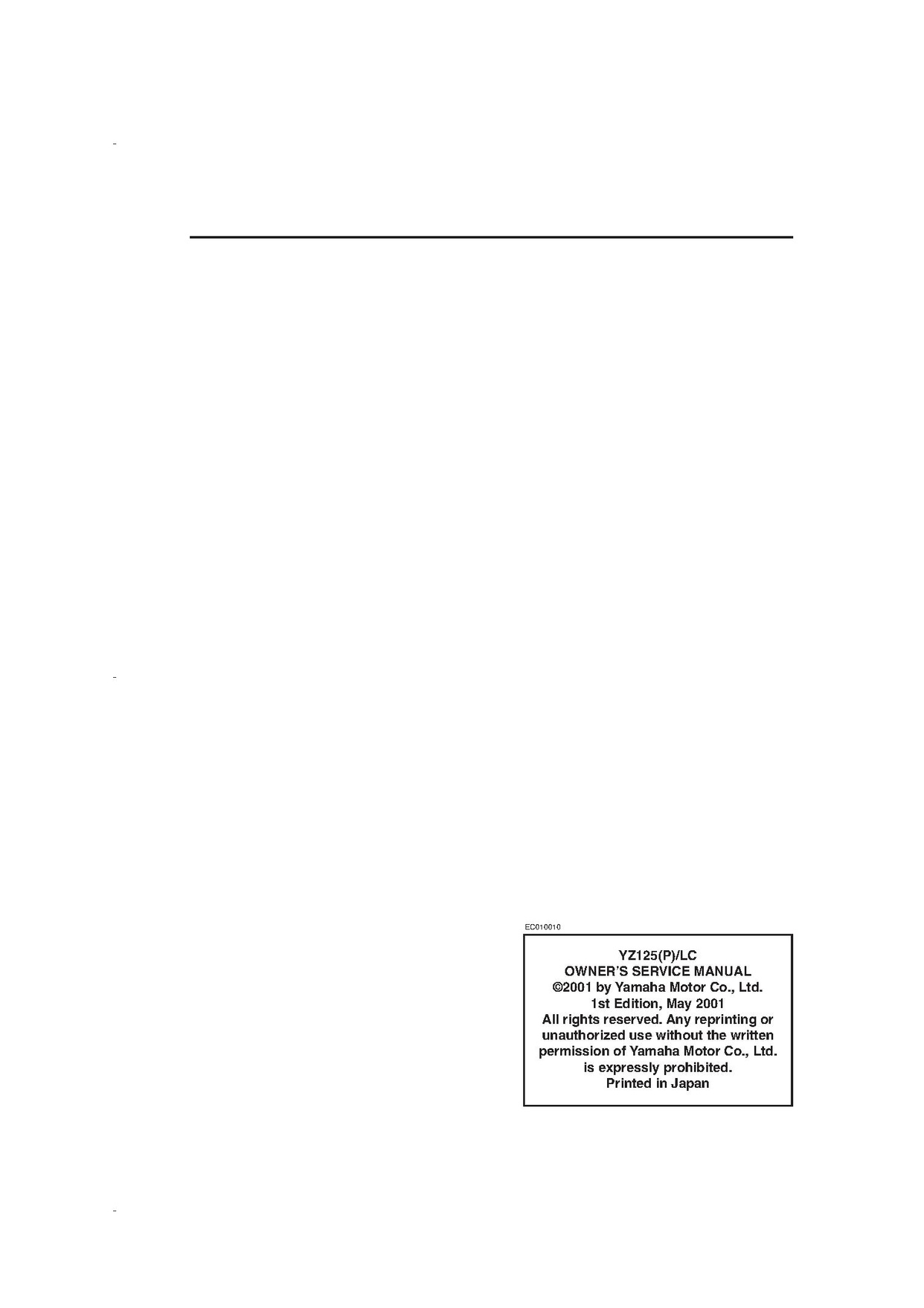 File:2002 Yamaha YZ125 (P) LC Owners Service Manual.pdf