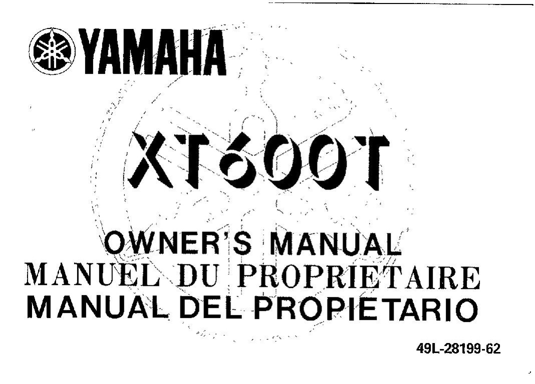 File:1987 Yamaha XT600 T Owners Manual.pdf - CycleChaos