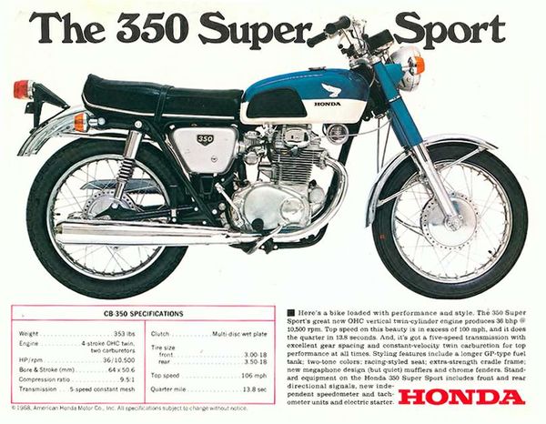 Honda CB350 Super Sprt