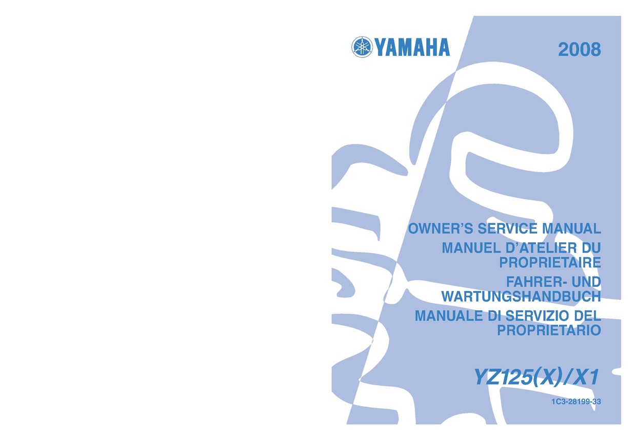 File:2008 Yamaha YZ125 Owners Service Manual.pdf